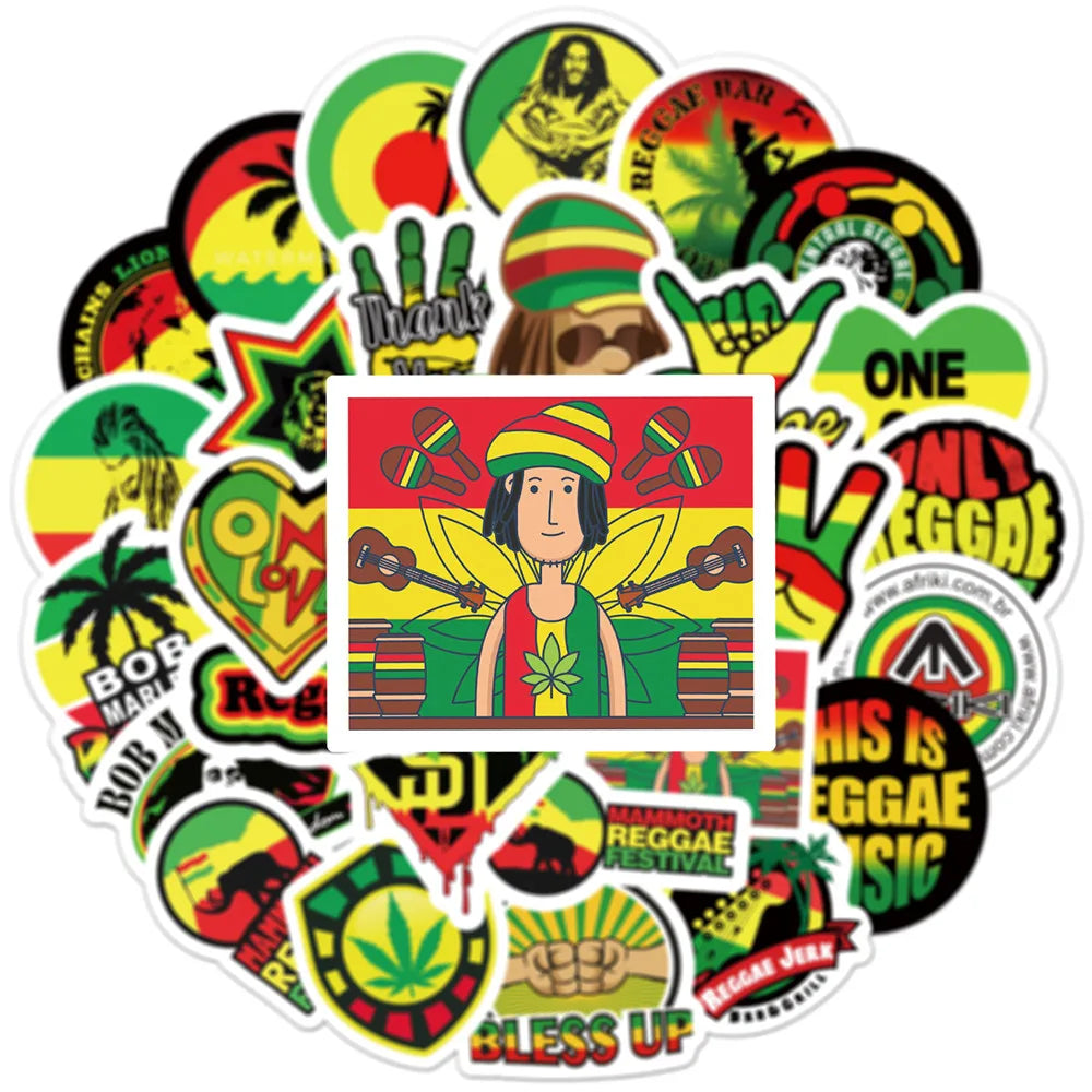 Reggae Music Stickers
