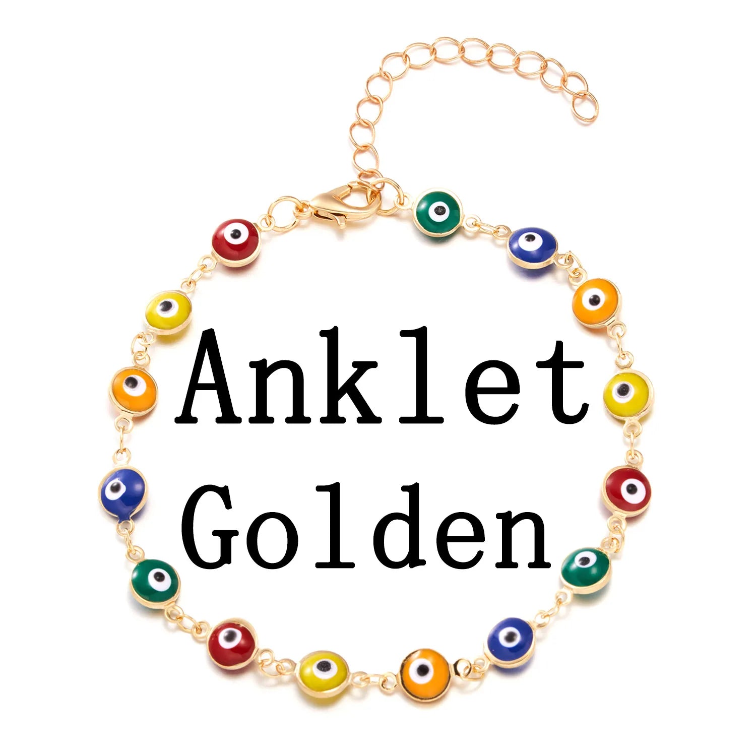 Colorful Turkish Eyes Anklets for Women