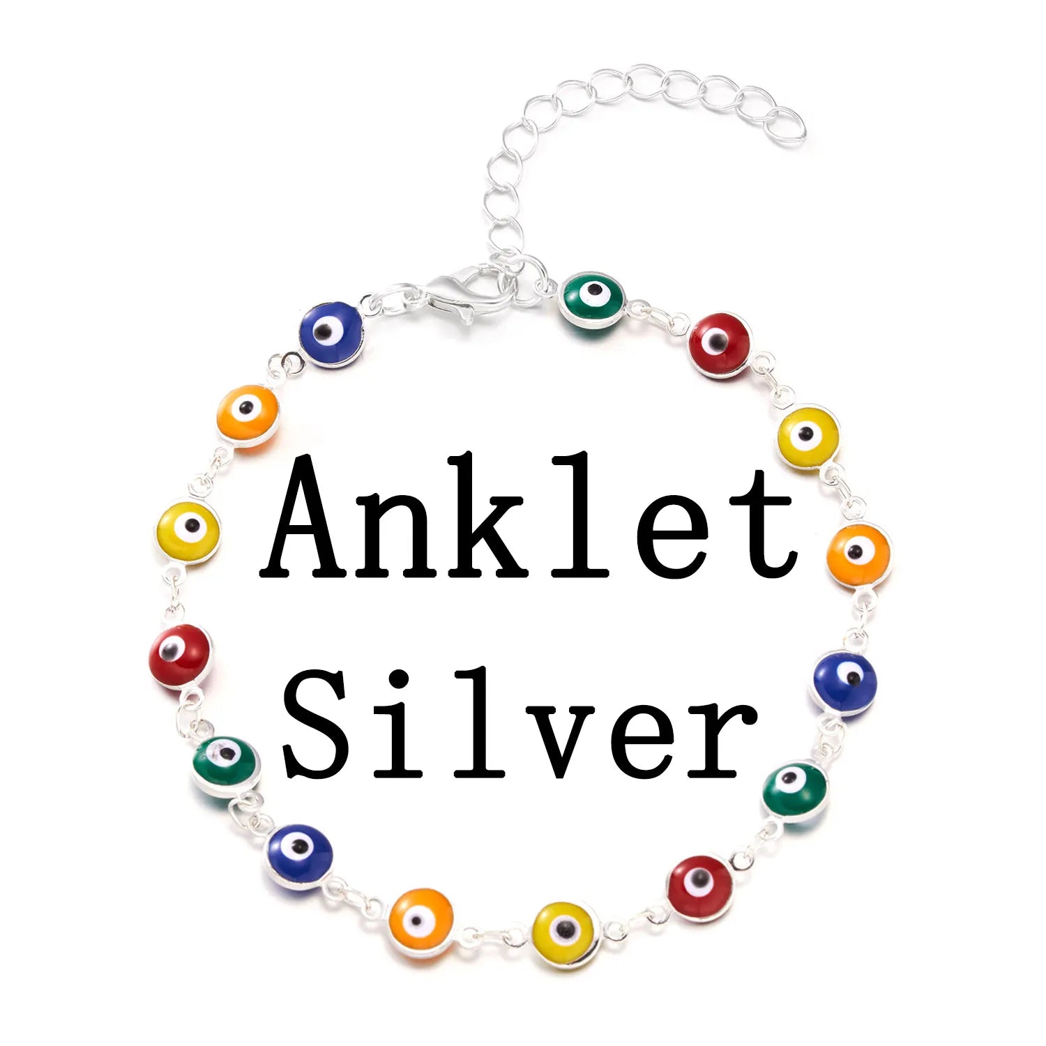 Colorful Turkish Eyes Anklets for Women